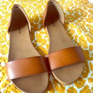 Torrid D’Orsay Cognac Sandals